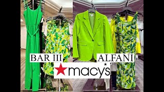 ❤️Macys  Bar III and ALFANI  2023 Spring amp Summer Fashion Trends for Blouses Blazers Dress Pants [upl. by Ellerrad]