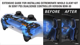 How to install Extremerate Whole Clicky Kit in PS5 Controller [upl. by Caniff]