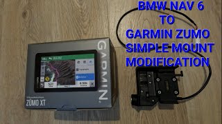 INSTALL GARMIN ZUMO XT ON FACTORY BMW NAVAGATOR 6 MOUNT [upl. by Geri]