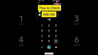 How to check IMEI No  Technical Fly shorts technicalfly [upl. by Rivy222]