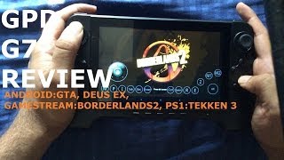 GPD G7 REVIEW Shield comparison Deus Ex GTA Gamestream Borderlands2 [upl. by Rebah856]