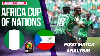 Afcon 2023 Diaries Nigeria vs Equatorial Guinea Post match analysis [upl. by Ongun]