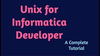 Unix for Informatica developer  Informatica Tutorial for Beginners  Unix Tutorial for Beginners [upl. by Chadburn]