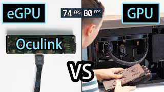 How much performance do we lose by connecting an eGPU with a Oculink port RTX 4090 [upl. by Kumagai51]