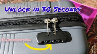 How to reset Safari lock Forgotten Combination lock password Open any suitcase baggageTrolley bag [upl. by Egin]