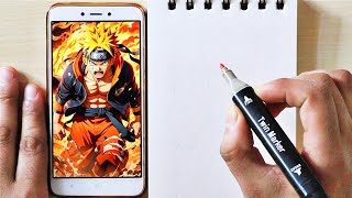 naruto drawing naruto anime realistic drawing sketchbook tour [upl. by Nonrev]