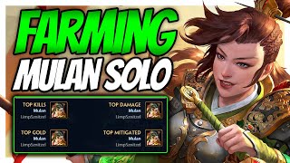 HYPER CARRYING WITH THIS MULAN BUILD TOP STATS  Smite Mulan solo [upl. by Machute]