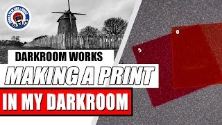 Making a Print in the Darkroom using Contrast Filters [upl. by Moncear]