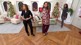 Susan Graver Smart Ponte Knit Slim Leg Pants on QVC [upl. by Eiramrebma]