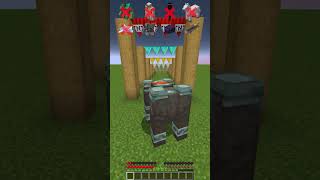 Mobs Chase vs Different Spikes meme shorts minecraft [upl. by Trebreh]