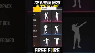 Top3FaduEmotesInFreeFire😱❓trendingfreefireshorts [upl. by Assyram]