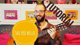 Come si suona SuL Più BeLLo di Alfa  tutorial chitarra  Accordi Facili [upl. by Eanom408]