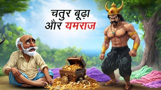 चतुर बूढ़ा और यमराज  KANJOOS SETH AUR YAMRAJ  HINDI KAHANIYA  COMEDY FUNNY STORIES [upl. by Kayle]