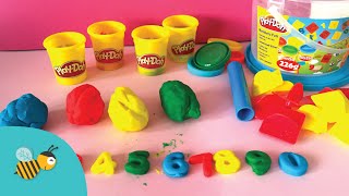 Cijfers leren in het Nederlands amp Engels met Play Doh  BeeKidsTV [upl. by Wu]