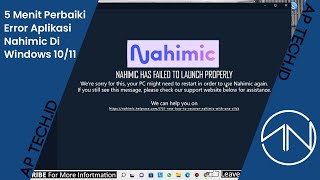 Cara perbaiki Aplikasi Nahimic error di Windows 10 amp 11  How to Fix Error Nahimic for Windows 11 [upl. by Gibbeon36]