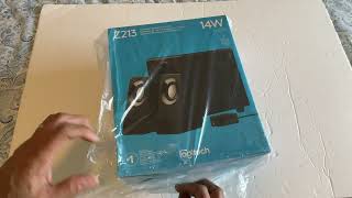 Unboxing of Logitech Multimedia 21 Speakers Z213 for PC and Mobile Devices [upl. by Edd]