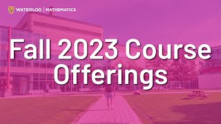 Fall 2023 Course Offerings [upl. by Ayom226]