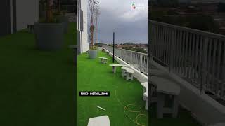 installing Artificial Grass  Konzept Garden [upl. by Ennyroc]