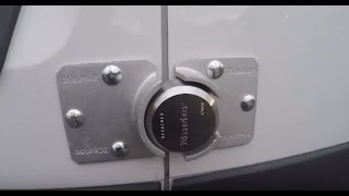 How to Install Master Lock 9quot Silver Steel Hidden Shackle Keyed Padlock 6270KA on a Service Van [upl. by Lorianne]