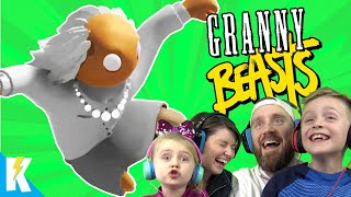 Granny in Gang Beasts Family Battle Part 2 KCity GAMING [upl. by Aimek788]