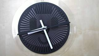 moire seconds prototype  optical illusion wallclock [upl. by Amber]