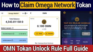 Omega Network Mining Withdrawal  How to Claim OMN Coin  OM Mining App Updates [upl. by Feledy]