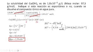 Cálculo de la energía de Gibss estándar y el equilibrio químico [upl. by Lienaj788]