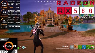 RX 580 8GB  Ryzen 5 5500  Fortnite Zero Build [upl. by Hanzelin]