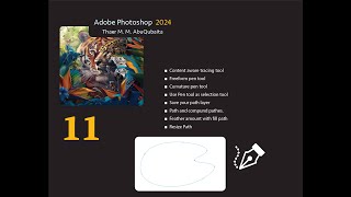 11 Photoshop 2024 tracing tool Freefrorm pent tool  Curvature and more [upl. by Fayola]