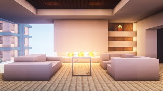 Minecraft How to Build a Modern Living Room [upl. by Survance]