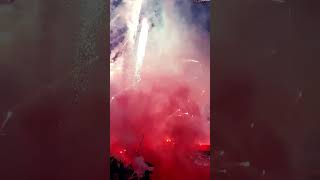 FC RED STAR BELGRADE🔴⚪🔴⚪🔴⚪CRAZY FIREWORKS TITLE CELEBRATION🏆🏆🏆coreografiamarakanabelgradeserbia❤ [upl. by Andree]