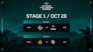 VCT Challengers SEA  Split 3  DAY2 CGW vs KDM MGLZ vs BBE [upl. by Ayenat493]