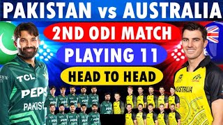 Pakistan Team Playing 11 for 2nd OneDay Match against Australia [upl. by Asiek]