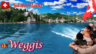 Weggis 🌺 Most Beautiful Villages in Switzerland 🇨🇭 2023 [upl. by Nyladnor]