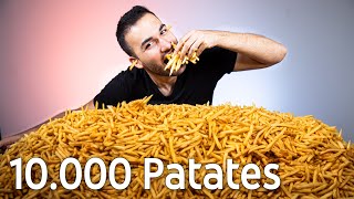 10000 TANE PATATES KIZARTMASI YEDİM [upl. by Malinin]