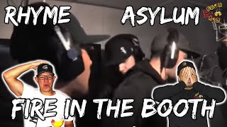 THE quotBOOTHquot HAS BEEN TORCHED  Americans React to Rhyme Asylum  Fire In The Booth [upl. by Nolyak]