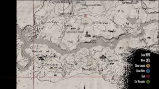 Red Dead Redemption  Nosalida Gang Hideout  Location on Map [upl. by Akkahs]