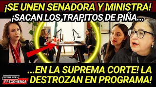 ¡SACAN LOS TRAPITOS DE NORMA PIÑA SE UNEN Y LA DESTROZAN EN PROGRAMA SENADORA Y MINISTRA ESQUIVEL [upl. by Lein]