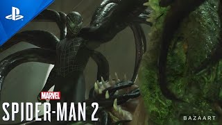 SpiderMan vs The Lizard With Black Raimi Suit  Marvels SpiderMan 2 HD60FPS [upl. by Mungam]