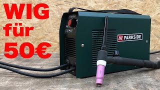 WIGSchweißen mit dem 50€ Inverter von Parkside® [upl. by Lail48]