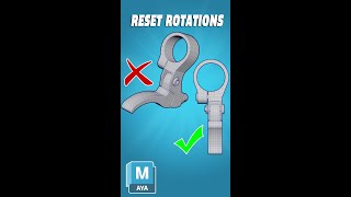 Maya Quick Tips Resetting World Rotations [upl. by Saihttam]