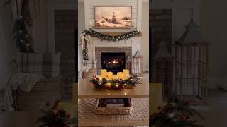 Cozy DIY Holiday Mantel amp Candle Centerpiece  Christmas Home Decor Inspiration [upl. by Hurlbut]