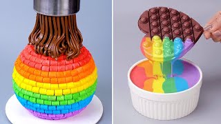 🌈 1000 Satisfying COLORFUL Cake Decorating Ideas  So Yummy Chocolate Cake Tutorials 2 [upl. by Dode]