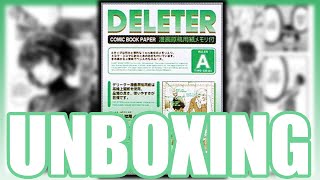 Unboxing MANGACOMIC PAPER  Deleter Paper [upl. by Chabot179]