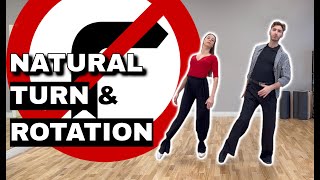 Ballroom Lesson How to Dance Natural Turn amp Rotation [upl. by Margret214]