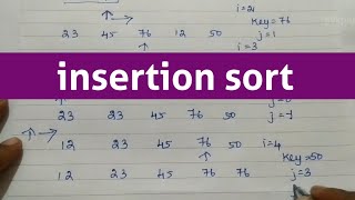 insertion sort in tamil  data structures insertionsort datastructures gvspace [upl. by Ahtel134]