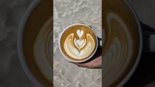 Wing tulip latte art loveramics 200ml cup mhw3bomber milk pitcher [upl. by Samale]