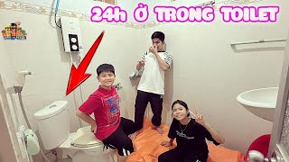 Thử Thách 24H Ở Trong Toilet Nhà Bà Ngoại trangandvinh [upl. by Ellmyer]