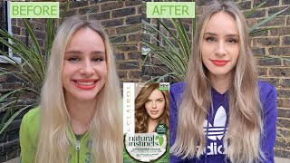 Clairol Natural Instincts Vegan Hair Dye Dark Blonde 7 Review and Home Hair Dying [upl. by Koehler]