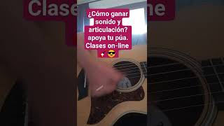 🎸¿Mejorar sonido y articulación Apoya tu púa [upl. by Atirb948]